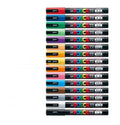 Set of 8 coloured acrylic doodle pens with plastic casing and 0.9-1.3mm tips
