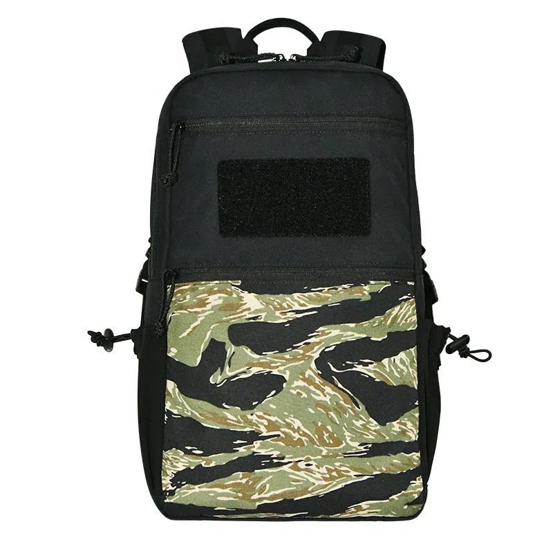 Waterproof nylon mountaineering backpack in camouflage colour with airpillow straps for outdoor sports