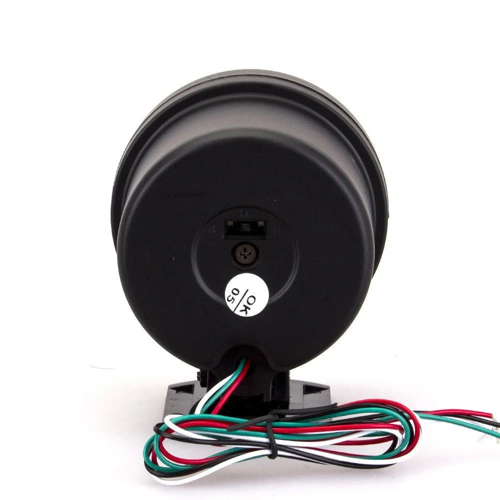 Automotive blue light pointer tachometer with digital RPM display for 0-8000 engine speed monitoring