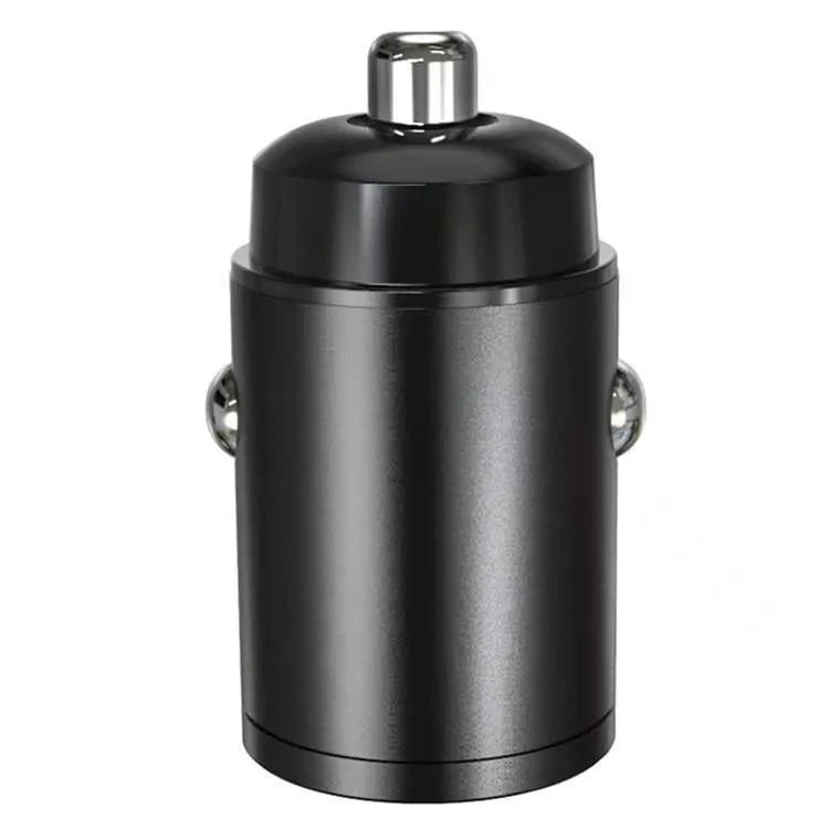 30W car cigarette lighter charger in zinc alloy with PD and QC fast charging support