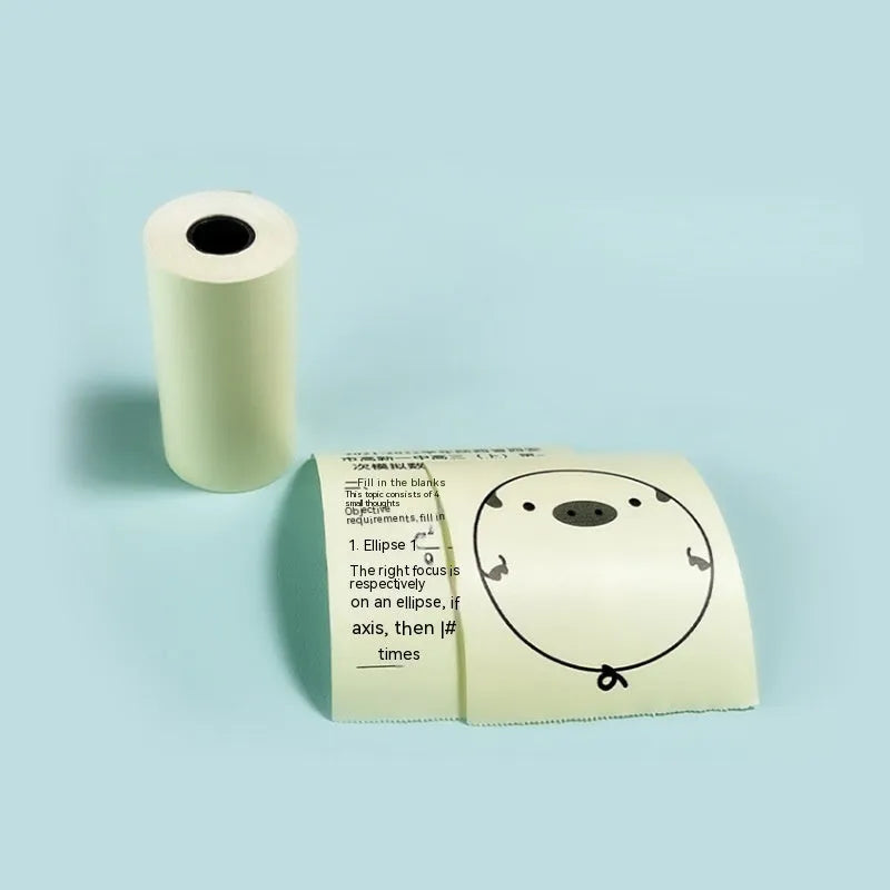57x30mm thermal printing paper rolls in pink, yellow and blue for wrong question printers
