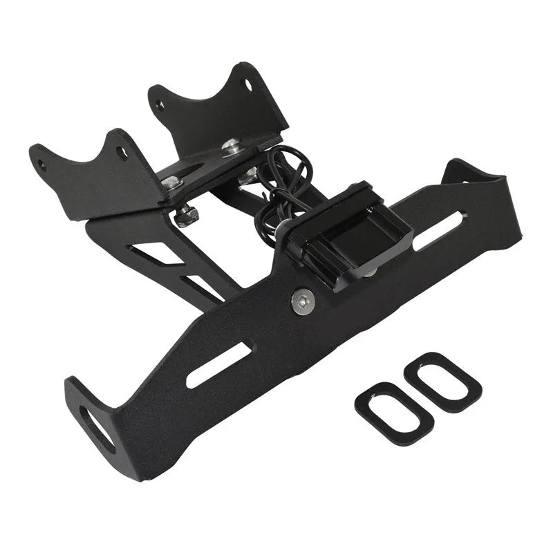 Black aluminium alloy licence plate holder for Honda motorcycle short tail conversion