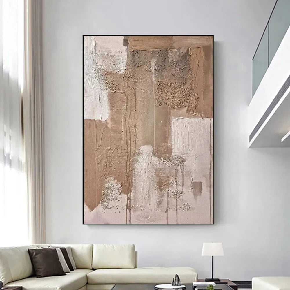 Hand-painted abstract oil painting canvas wall art modern decor unframed rolled