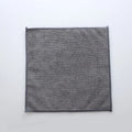 Grey square microfiber kitchen cleaning cloth for anti-oil and decontamination on pots and dishes