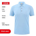 Ice silk polo shirt with advertising logo pattern, short sleeves, available in multiple colours