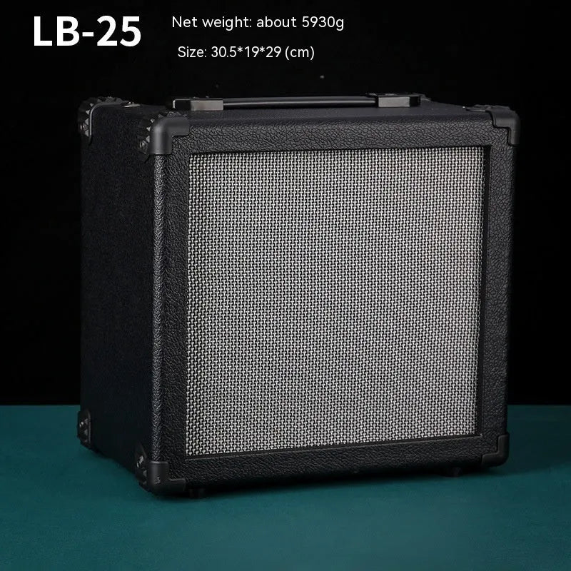 GA-10 portable guitar amplifier with 10W output, metal plastic finish, 25x8x26cm size