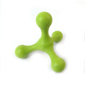 Silicone three-legged chew toy for small medium dogs in various colours