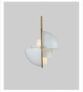 Half circle bedroom dining room chandelier with LED light, alloy chrome finish, gold colour, 1-light cable connection