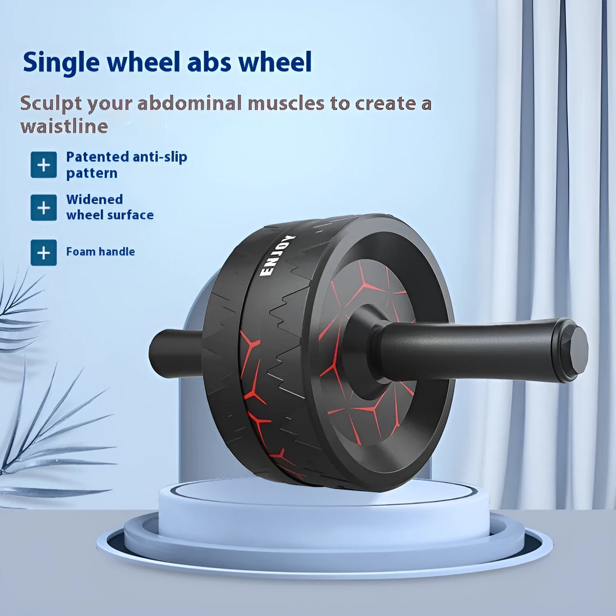 Abdominal wheel fitness equipment for core muscle training in multiple colour options