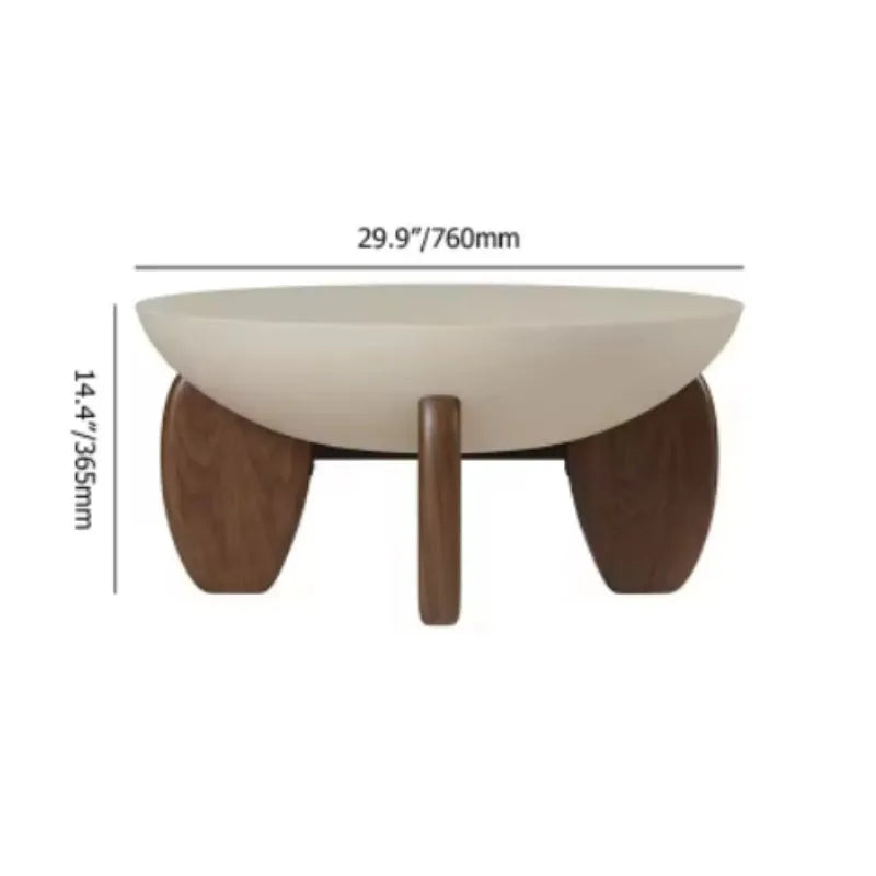 White adjustable height solid wood coffee table with storage compartment