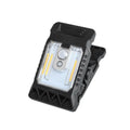 White clip lamp with motion sensor showing dimensions 11.2x7.6cm
