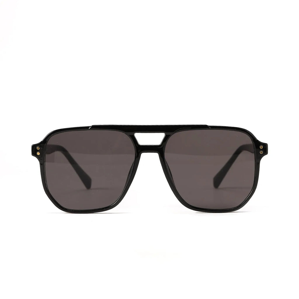 Women's square double beam sunglasses with UV400 protection in six colour options