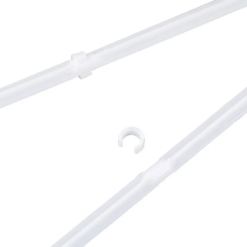 White plastic car window flag bracket set with 10 holders for vehicle flagpole mounting