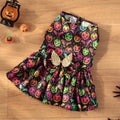 Orange Halloween dog costume with angel wings for medium sized pet
