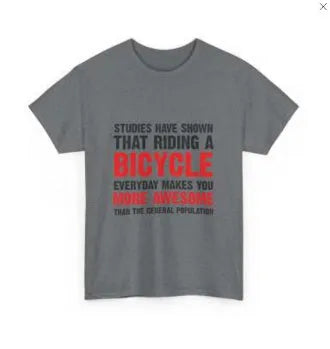 Grey printed women's cotton short sleeve T-shirt showing front design and regular sleeve cut