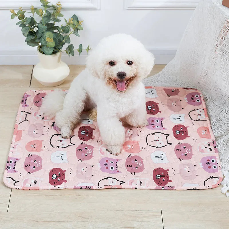 Reusable washable waterproof pet urine pad in animal pattern design