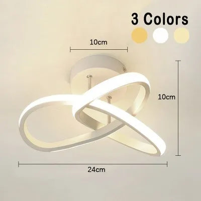 Aluminium rectangular LED ceiling light with special-shaped shade in black finish