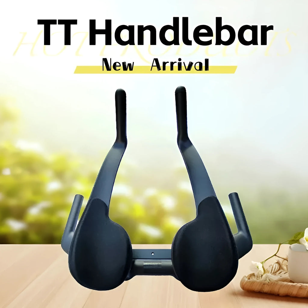 New Field Car carbon fibre TT bicycle handlebar in black matte finish, showing aero extensions