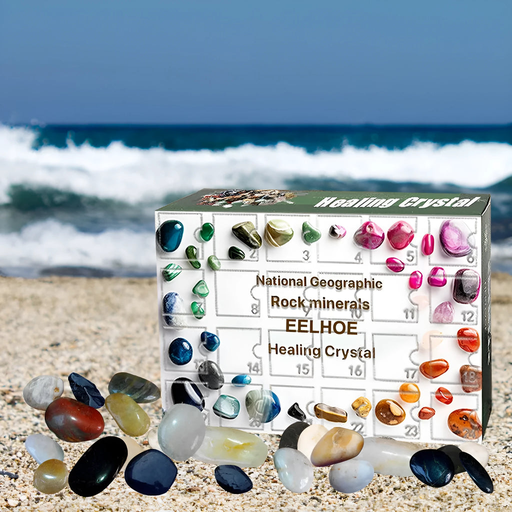 24 grid ore green gift box with compartments for crystals or favours