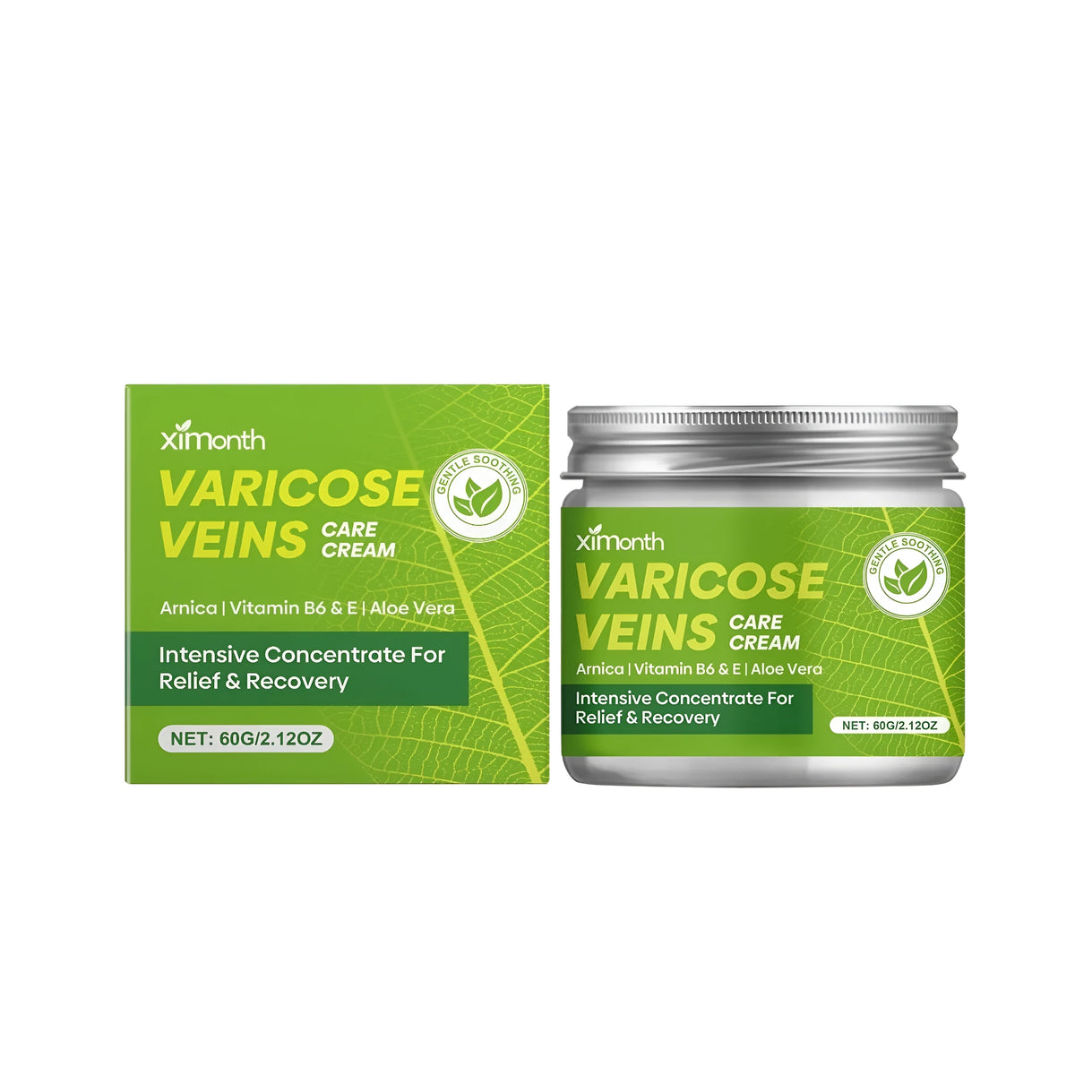 60g tube of varicose veins care cream with Arnica and Vitamin E formula