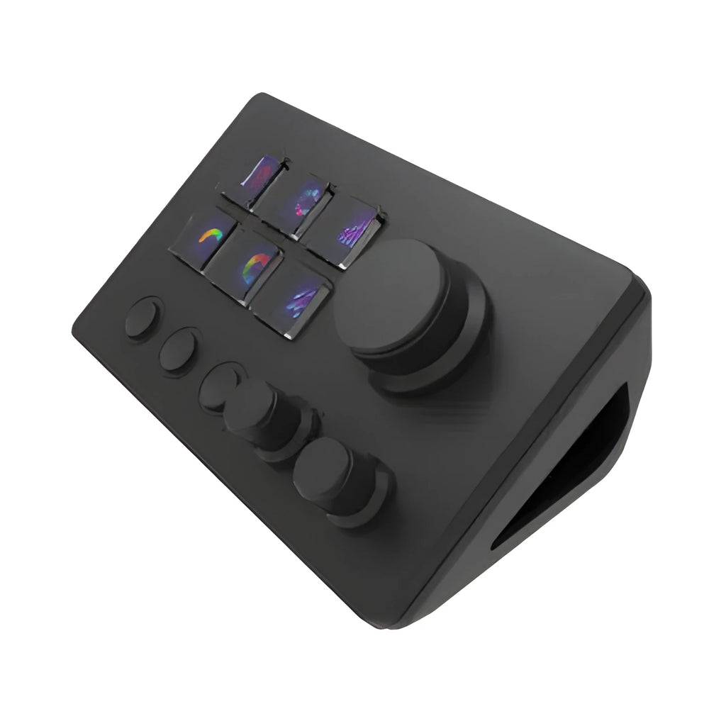 Visual Keyboard N3 programmable macro keypad in black or white with 30 keys and USB cable