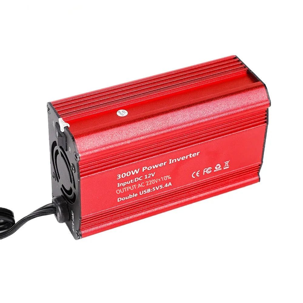 FM300X 300W modified wave car inverter with aluminium alloy shell in compact 125x80x46mm size