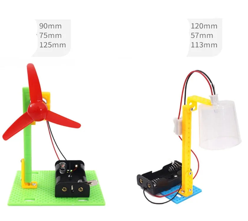 DIY plastic building blocks set for educational puzzle assembly and science experiments