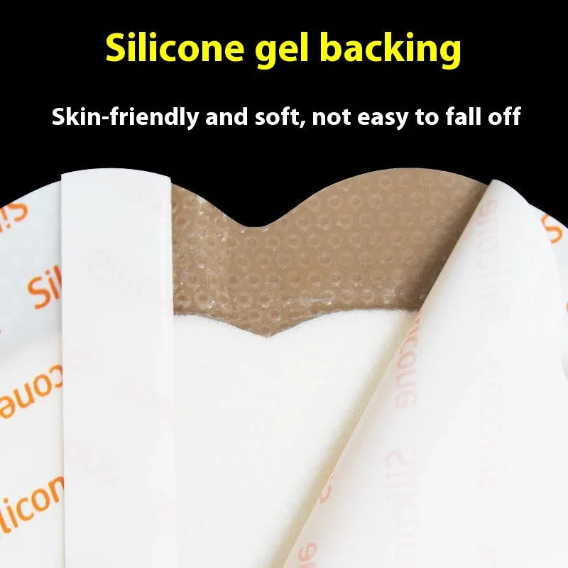 Large skin colour silicone foam medical dressing for bedsore prevention and pressure care