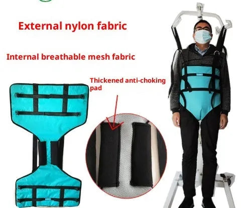 Walking auxiliary exercise belt in Lake Blue for elderly manual walking training