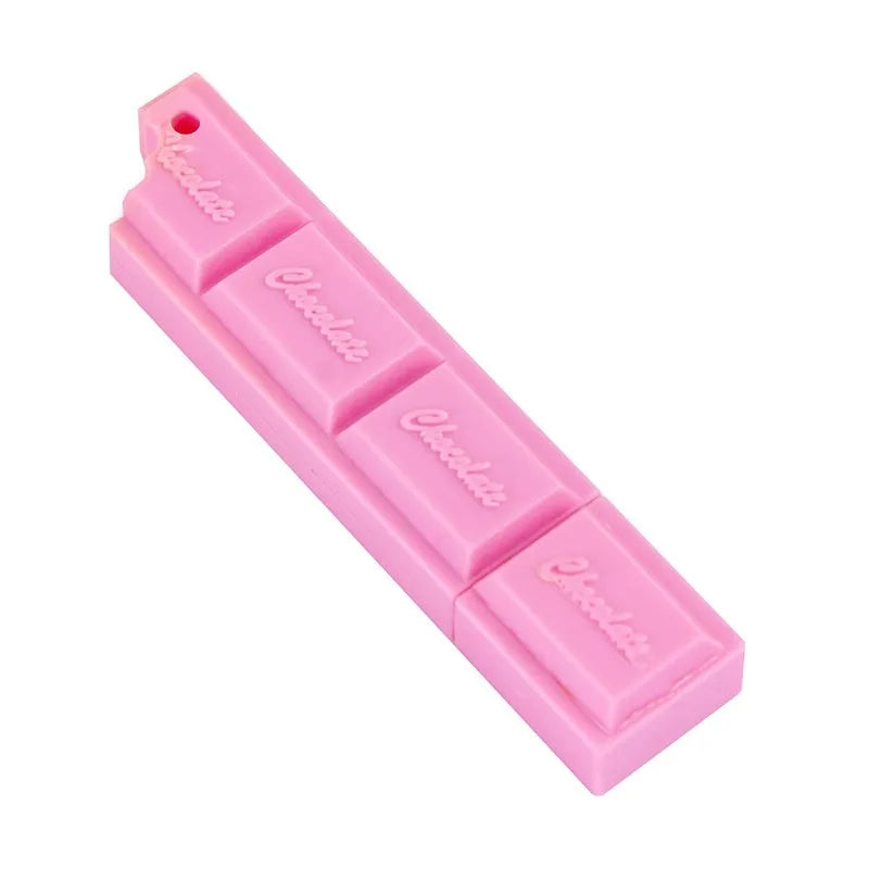 Chocolate bar simulation ballpoint pen with plastic body and 0.5mm tip.