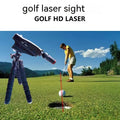 Golf putter laser aiming instrument with options for zipper box and tripod mount