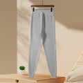 New stripe wool skinny pants in camel color, straight-leg commuting style, micro elasticity, sizes L to XXL