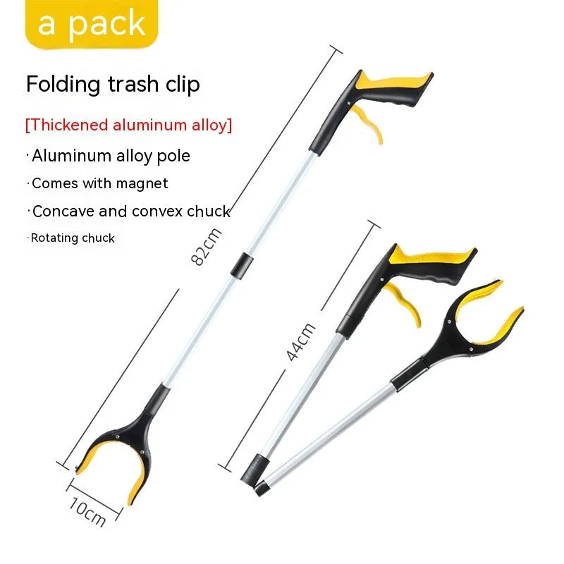 Multi-purpose plastic and aluminium alloy cable clip trash holder in six colour options