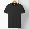 Ice silk quick-drying antibacterial anti-UV solid colour short sleeve T-shirt for teenagers in sky blue