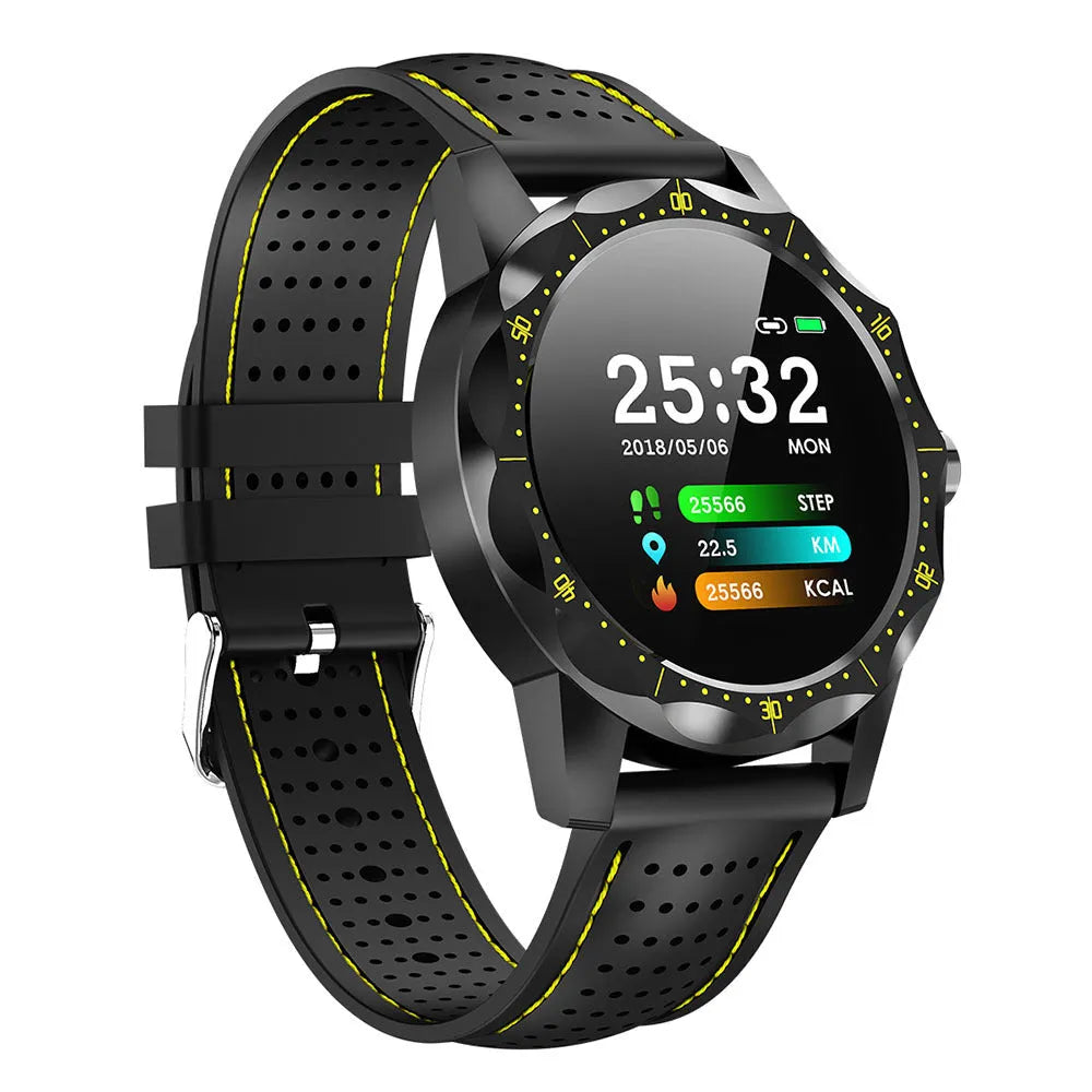COLMI SKY1 smart watch with heart rate monitor and pedometer, 1.3 inch colour display, waterproof design