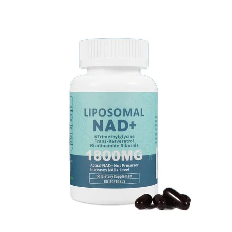 Bottle of Nicotinamide Mononucleotide Gel capsules, available in 60 or 120 count options.