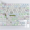 PBT sublimation key cap set with cute puppy design for mechanical keyboards, 26-piece complete collection