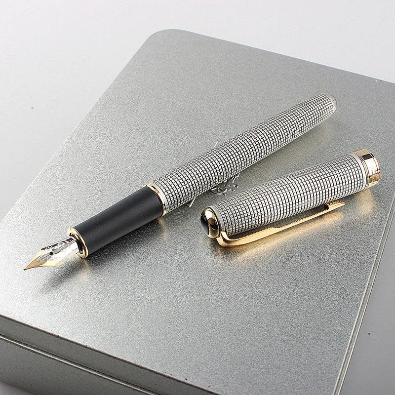 Stainless steel ball pen with 0.5mm tip in multiple colour options for business and student writing