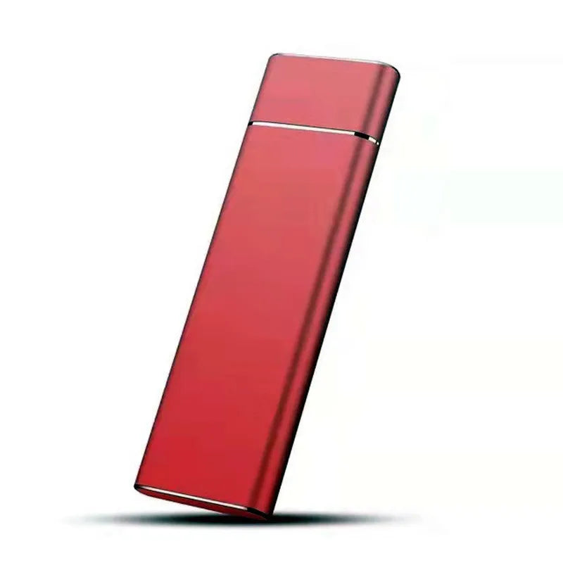 High-speed SSD mobile hard disk with 6TB capacity in metal shell, available in black, blue, orange, red, silver