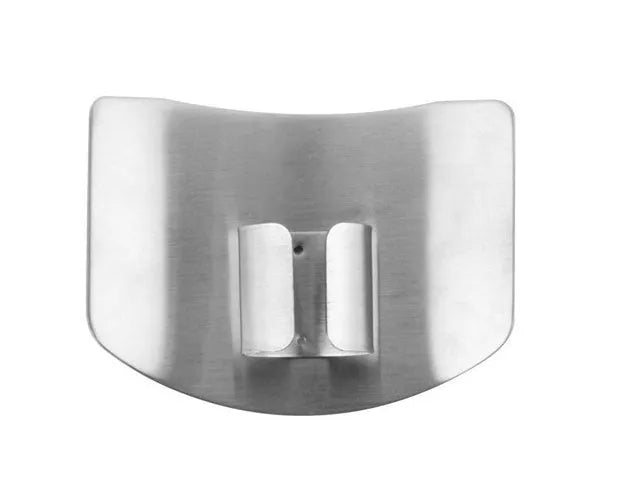 Stainless steel finger guard for vegetable cutting protection, single and double finger sizes