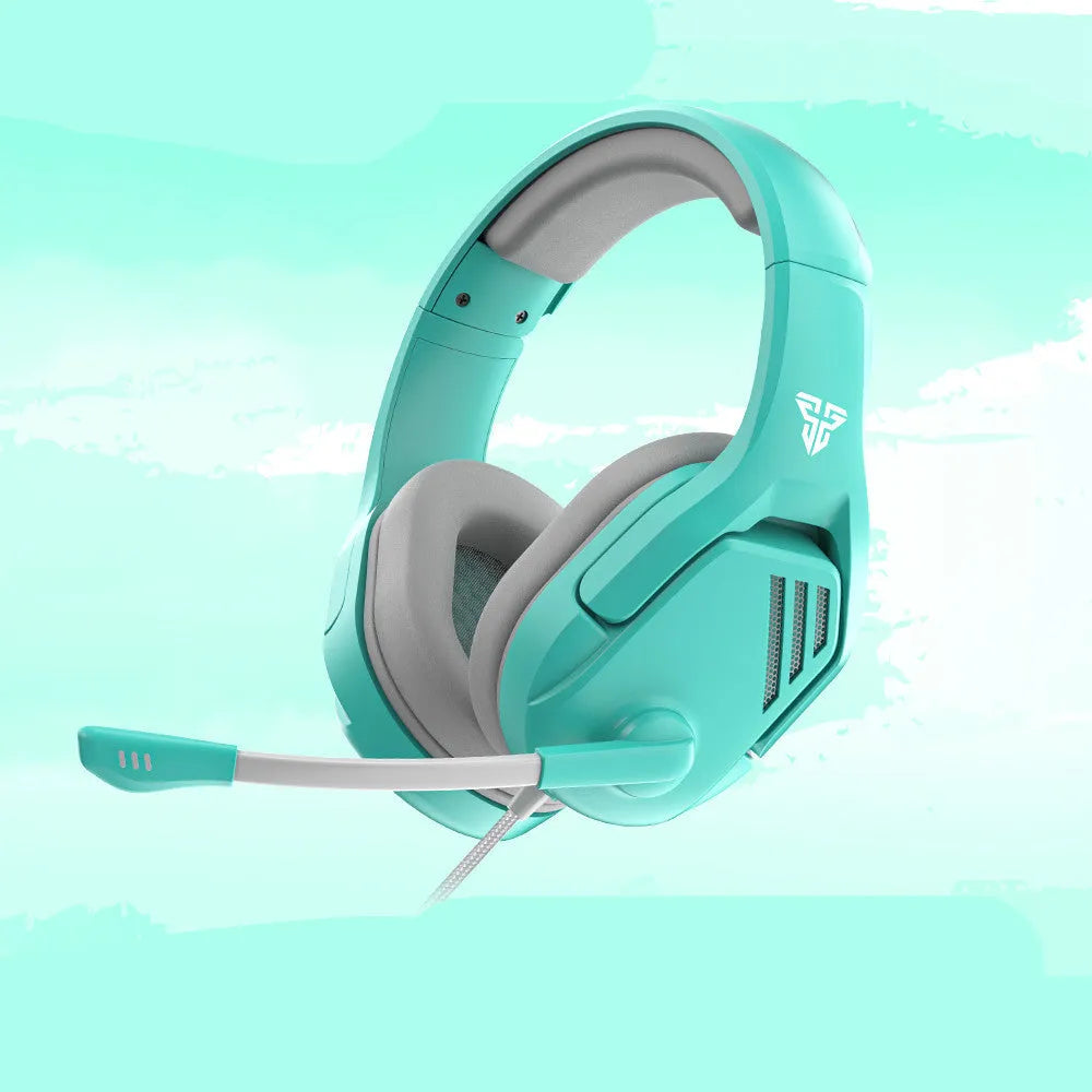 MH86 black wired gaming headset with over-ear design and adjustable microphone