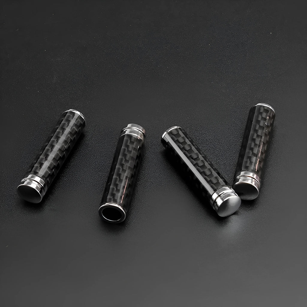 Black carbon fiber and metal universal door lift decorative cover body for car door handle replacement
