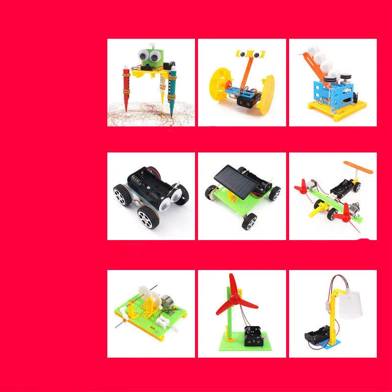 DIY plastic building blocks set for educational puzzle assembly and science experiments