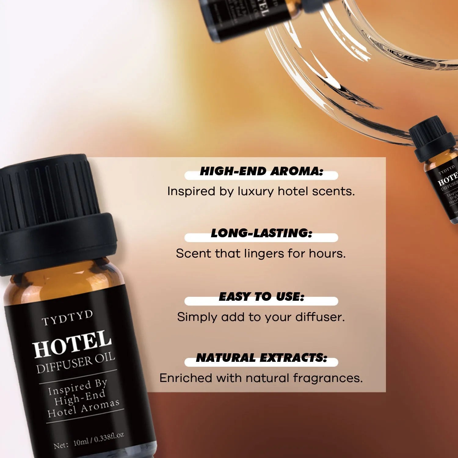 10ml natural plant fragrance essential oil bottle for aromatherapy