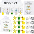 Set of pun inspirational resin greeting cards showing multiple memo cards with humorous designs