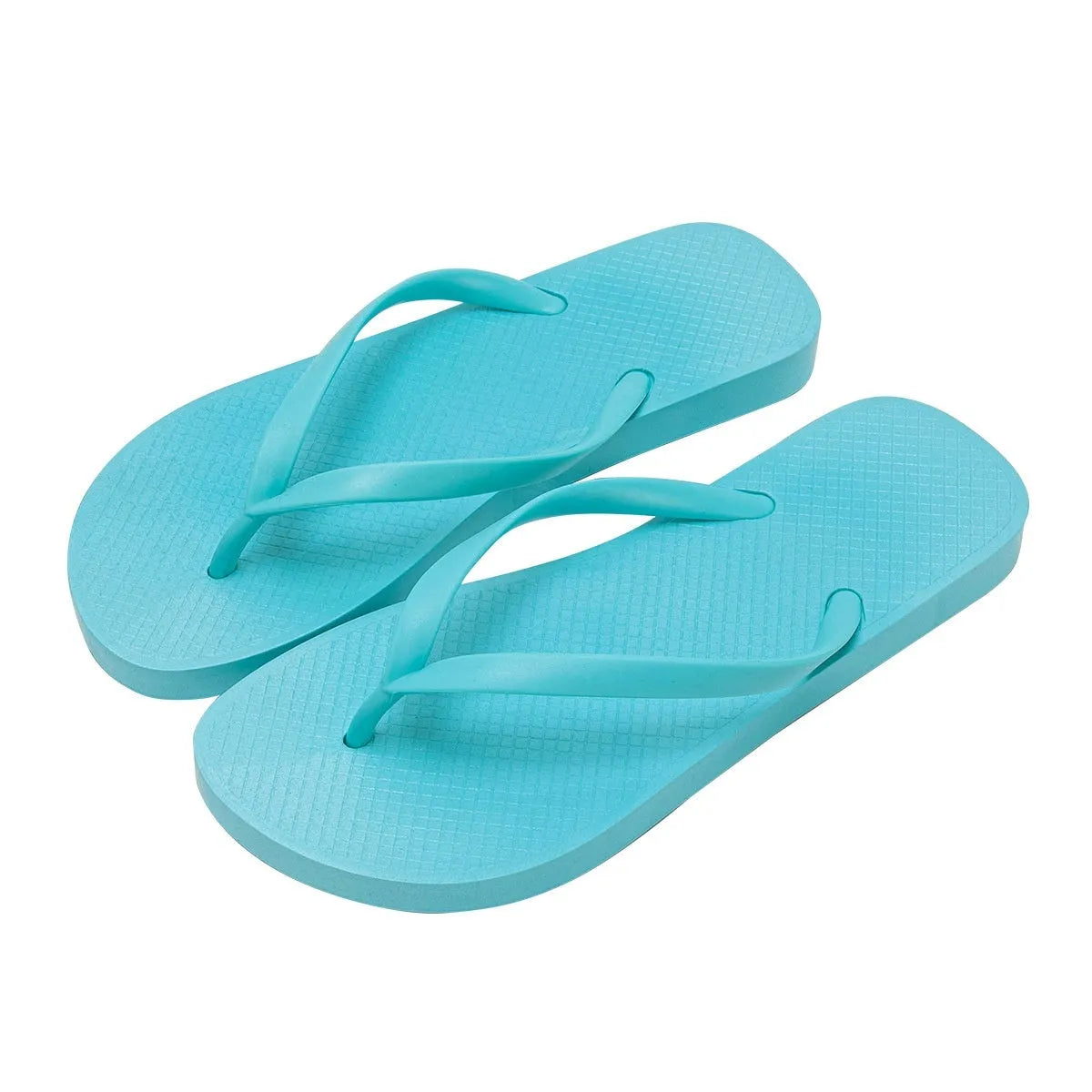 Foldable beach slippers with non-slip PVC sole in black colour showing hollow out design