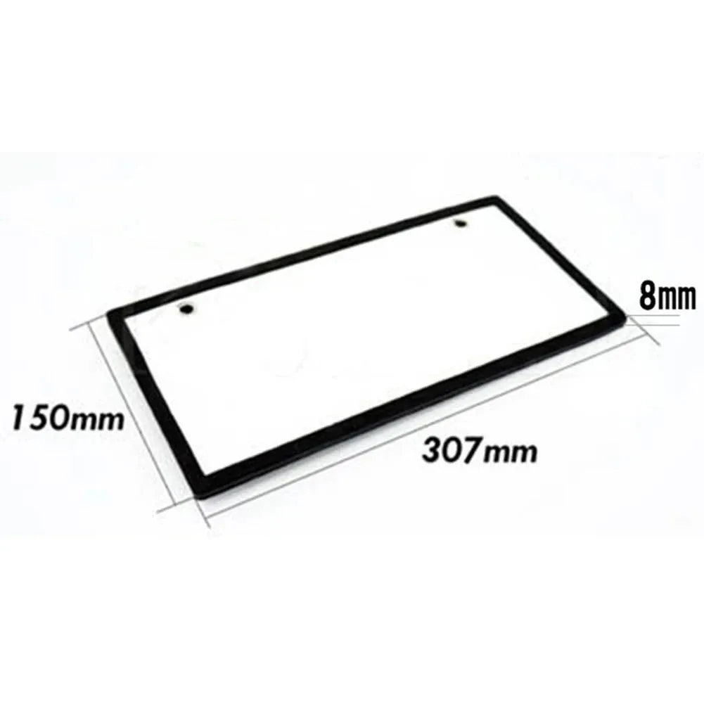 Two LED license plate lights for trucks with plastic housing and 15 LEDs per light bar