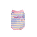 Pink purple autumn vest for small dogs showing lightweight pet clothing design