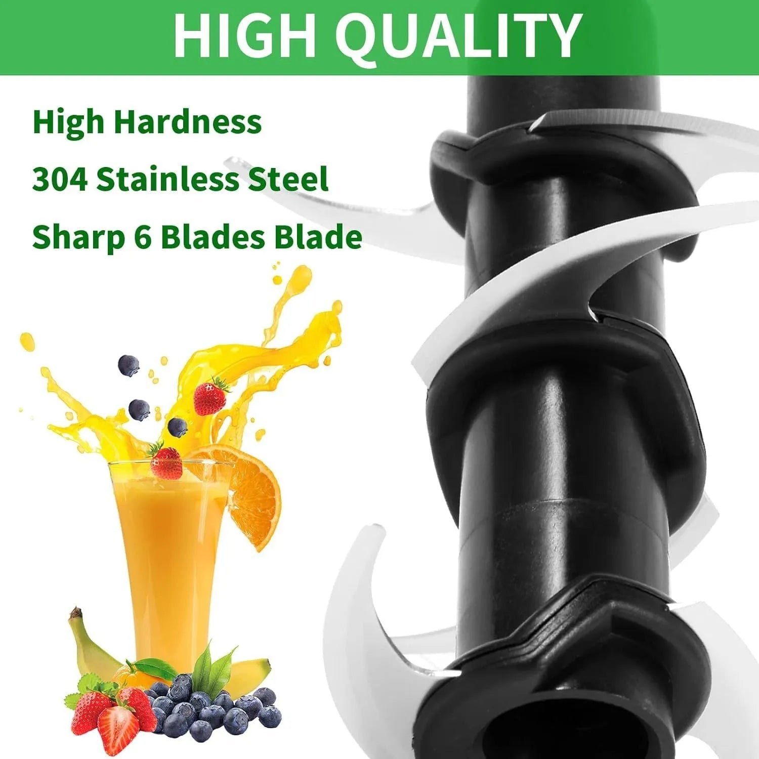 304 stainless steel replacement knife seat accessory for a six-stack juicer or blender.