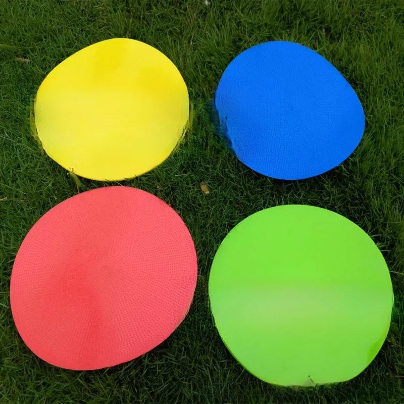 Multi-colour TPE football training disc marker 23cm diameter flat design